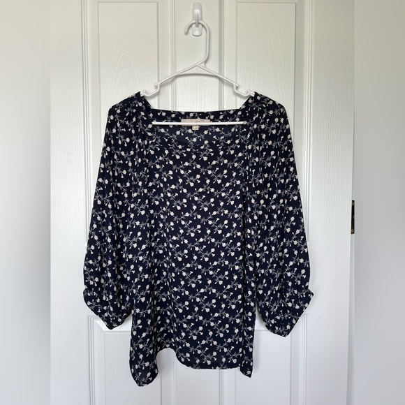 Squareneck floral blouse - Picture 2 of 9